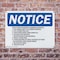 Signmission End Of Week Shutdown Flammable Material OSHA Notice Sign, Plastic, 10in W x 7in L, 2PK OS-2PACK-NS-P-710-L-12039 - alternate 2